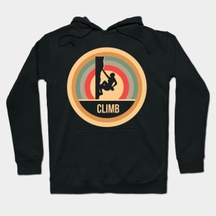 Retro Vintage Climbing Gift For Climbers Hoodie